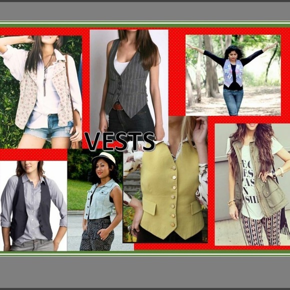 Sz L Blue Jean Denim JUNIORS Cotton #38S Suit Vest - Picture 4 of 8